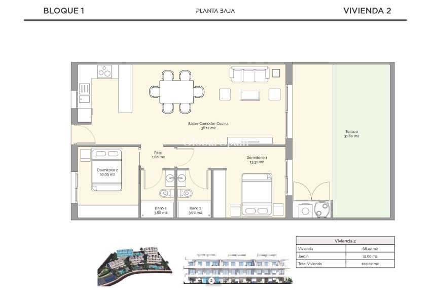 Nouvelle construction - APPARTEMENT -
FINESTRAT