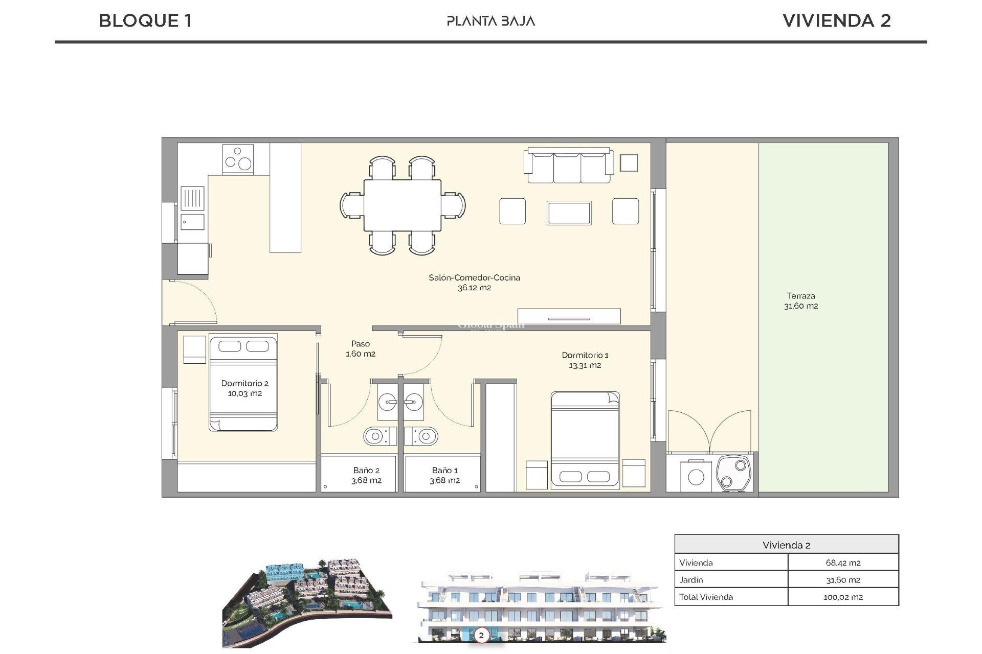 Nouvelle construction - APPARTEMENT -
FINESTRAT
