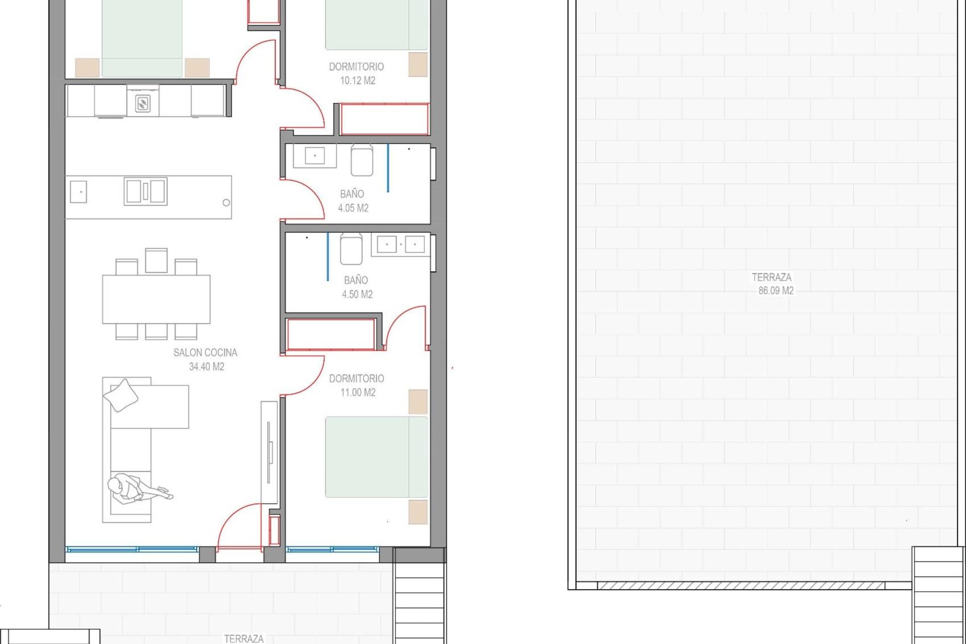 Nouvelle construction - APPARTEMENT -
PILAR DE LA HORADADA - Parque del Mediterraneo