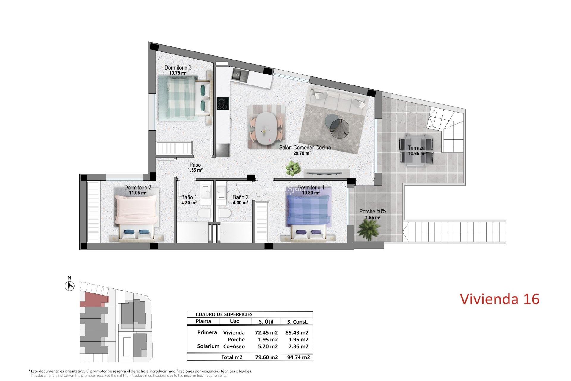 Nouvelle construction - APPARTEMENT -
PILAR DE LA HORADADA - pueblo