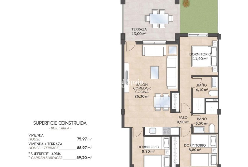 Nouvelle construction - APPARTEMENT -
SAN MIGUEL DE SALINAS - La Cañada