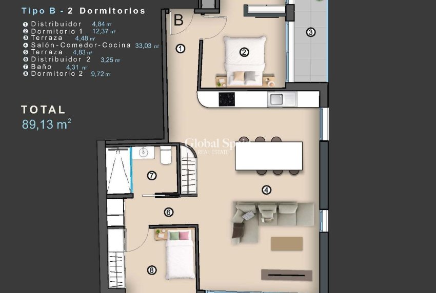 Nouvelle construction - APPARTEMENT -
TORREVIEJA - Center