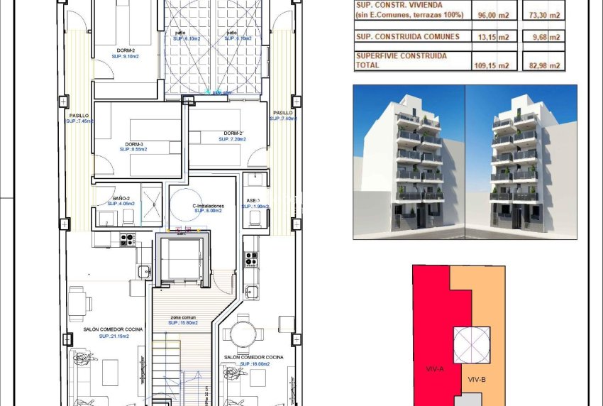 Nouvelle construction - APPARTEMENT -
TORREVIEJA - Playa de El Cura