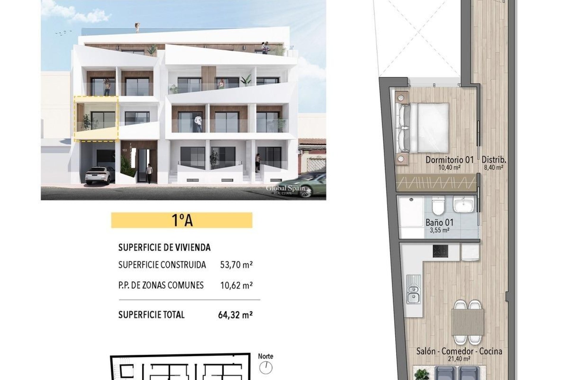 Nouvelle construction - APPARTEMENT -
TORREVIEJA - Playa de El Cura