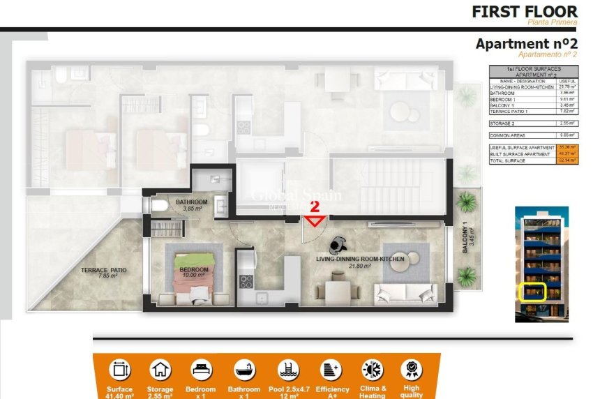 Nouvelle construction - APPARTEMENT -
TORREVIEJA - Playa del Acequión