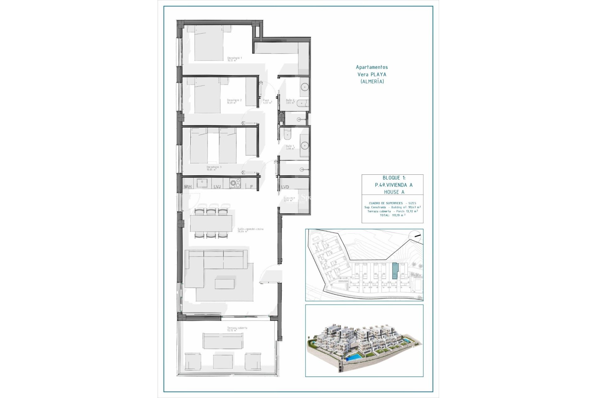 Nouvelle construction - APPARTEMENT -
VERA - Pueblo Salinas