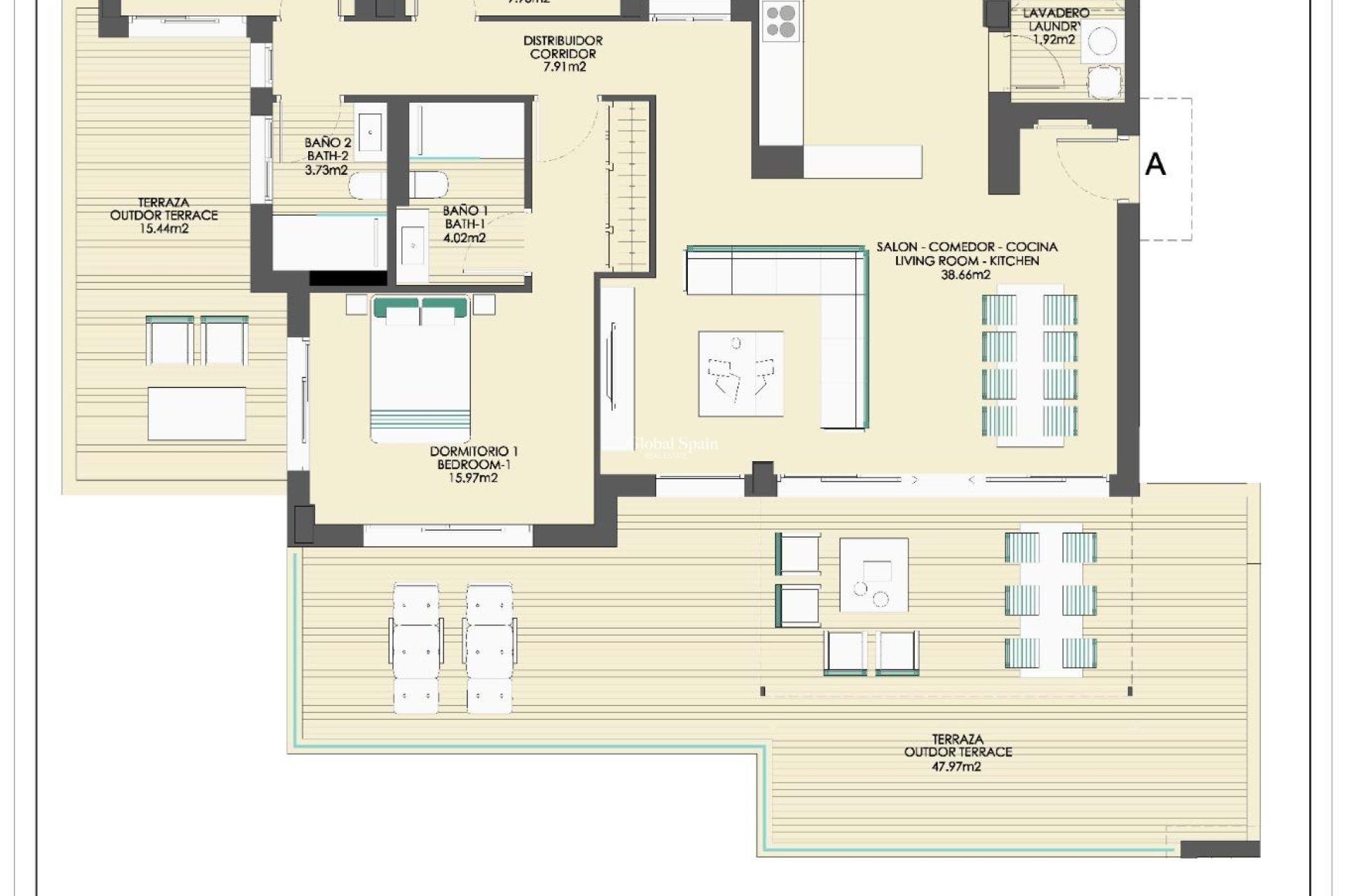 Nouvelle construction - PENTHOUSE -
CASARES - Buenas Noches