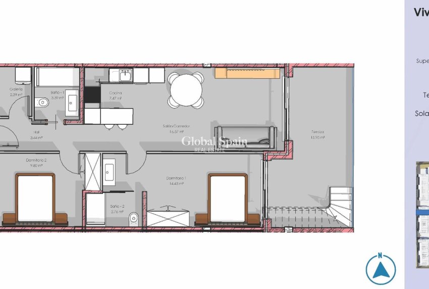 Nouvelle construction - PENTHOUSE -
GUARDAMAR DEL SEGURA - EL RASO