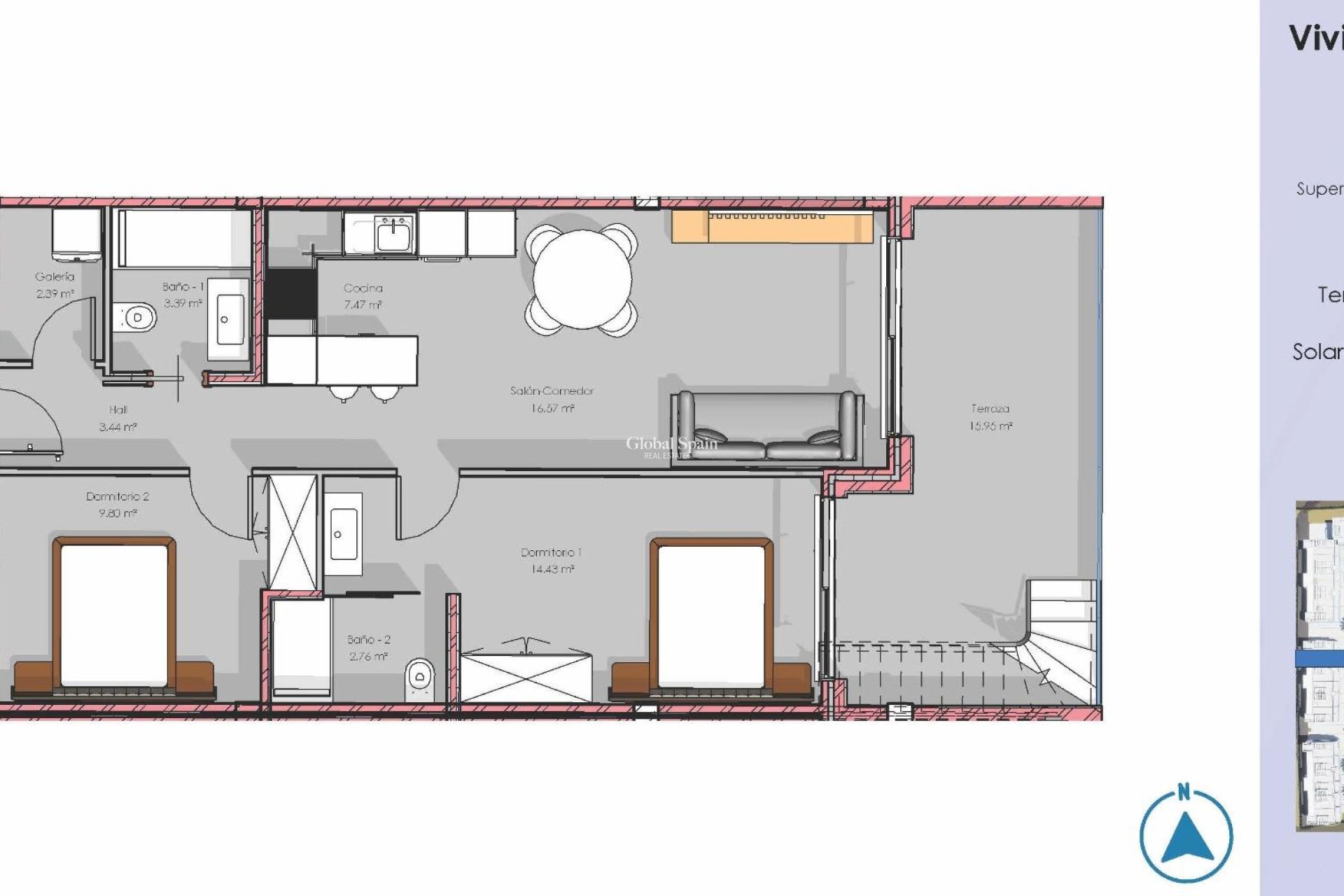 Nouvelle construction - PENTHOUSE -
GUARDAMAR DEL SEGURA - EL RASO