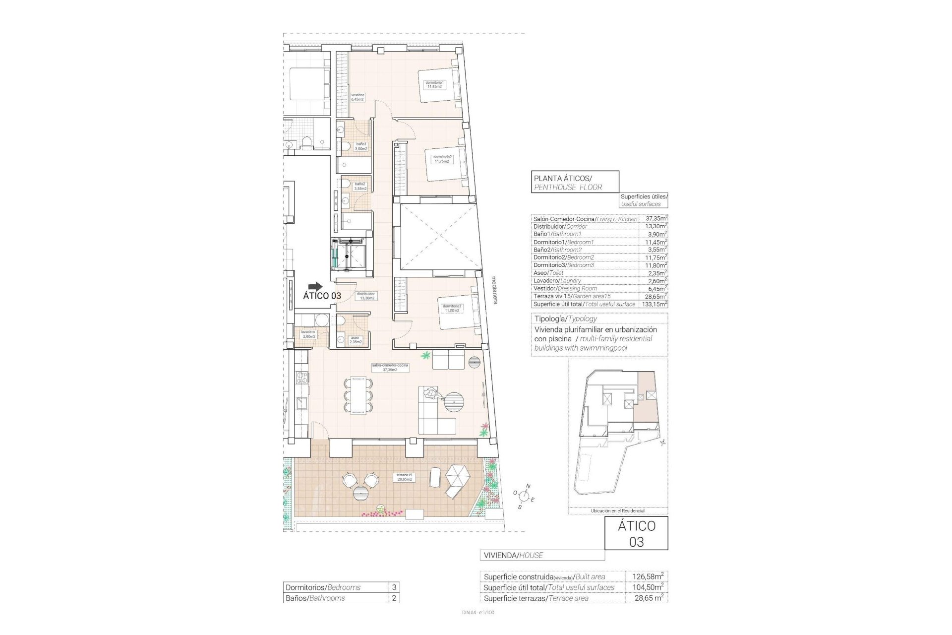 Nouvelle construction - PENTHOUSE -
Hondón de las Nieves - Pueblo
