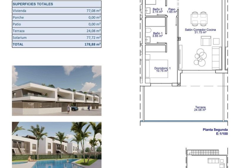 Nouvelle construction - PENTHOUSE -
PILAR DE LA HORADADA - pueblo