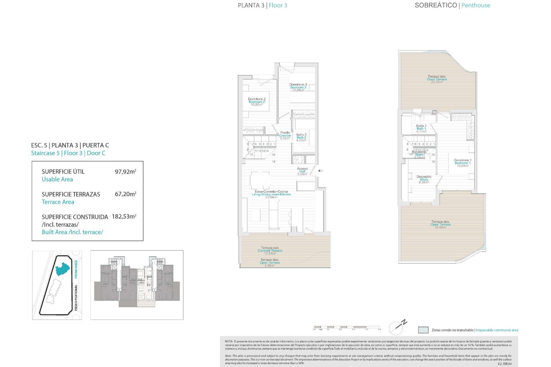 Nouvelle construction - PENTHOUSE -
VILLAJOYOSA - Playa del Torres