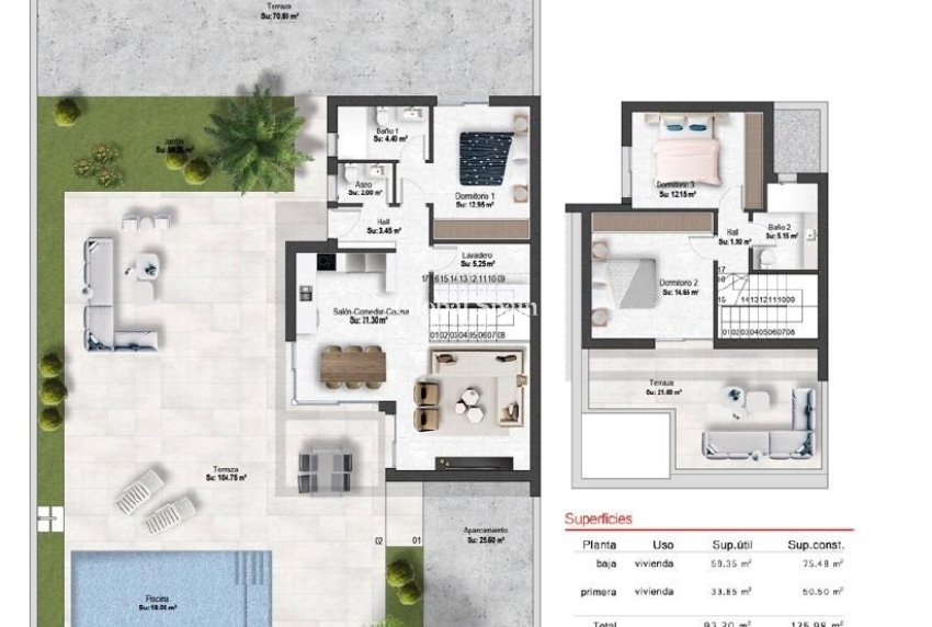 Nouvelle construction - VILLA -
BAÑOS Y MENDIGO - Altaona Golf