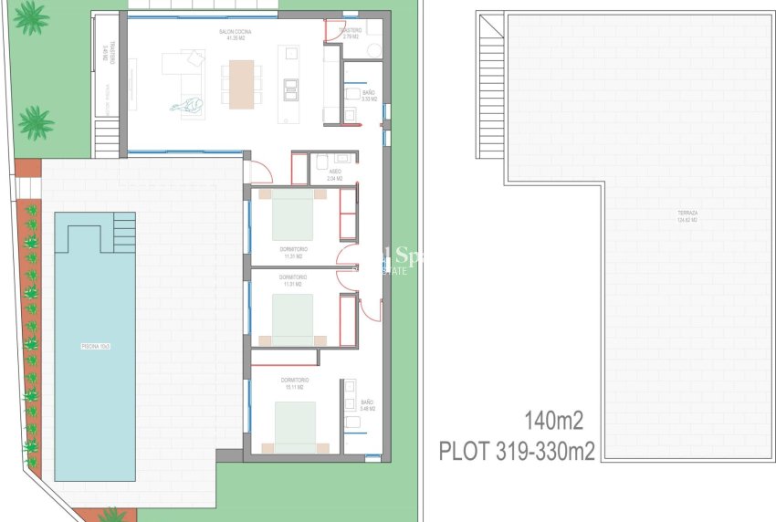 Nouvelle construction - VILLA -
SAN JAVIER - Parque del doce