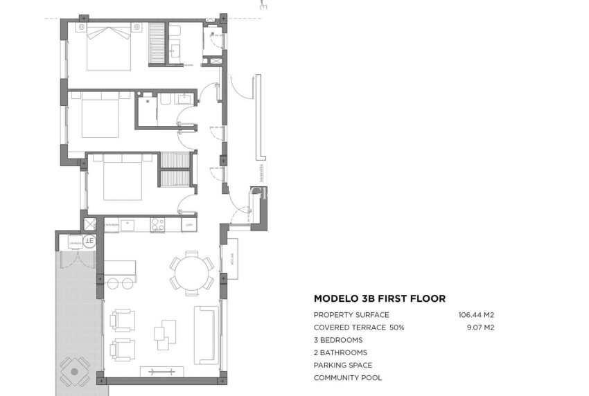 Nowo zbudowane - Apartament -
LOS ALCÁZARES - Parque Diana