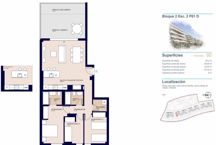 Nowo zbudowane - MIESZKANIE -
DENIA - Playa de La Almadraba