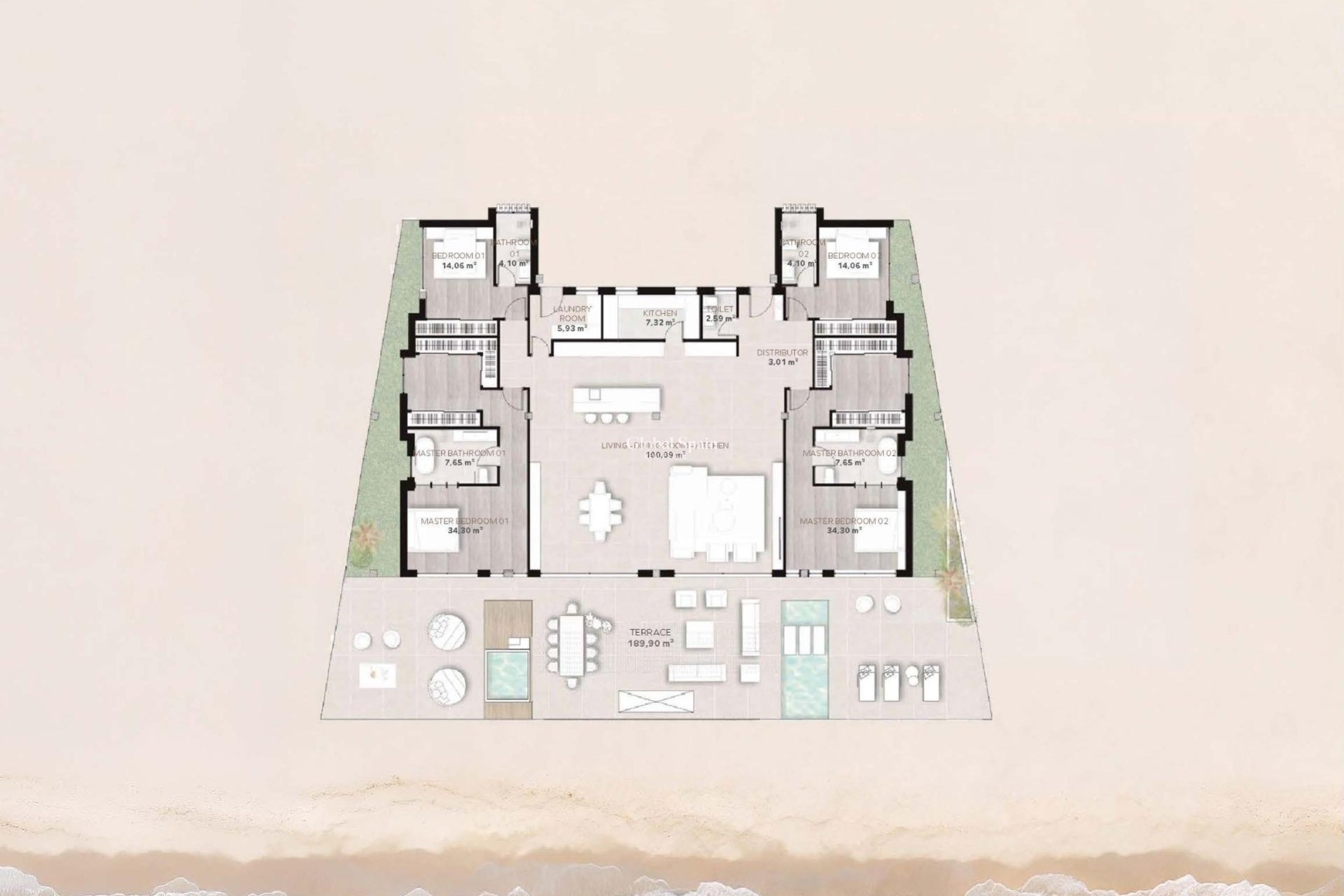 Nowo zbudowane - MIESZKANIE -
ESTEPONA - Playa del Cristo