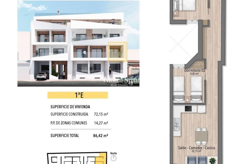 Nowo zbudowane - MIESZKANIE -
TORREVIEJA - 