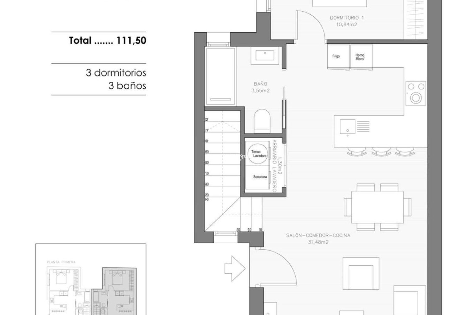 Nowo zbudowane - PENTHOUSE -
BENEJÚZAR - pueblo