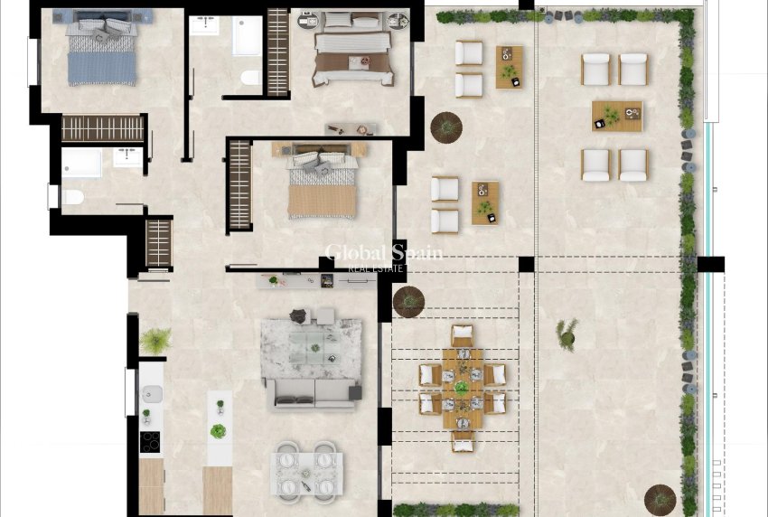 Nowo zbudowane - PENTHOUSE -
CASARES - 