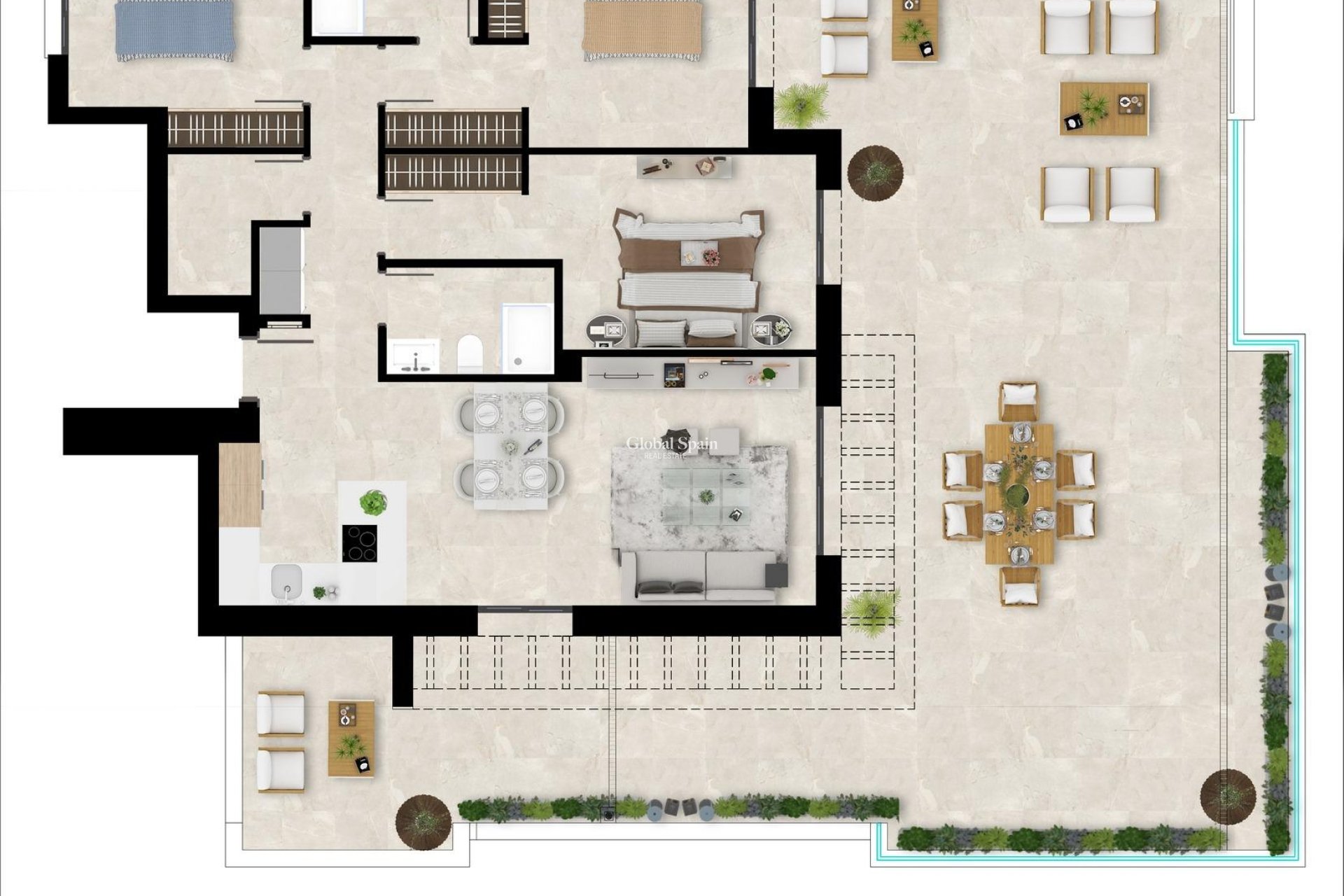 Nowo zbudowane - PENTHOUSE -
CASARES - 