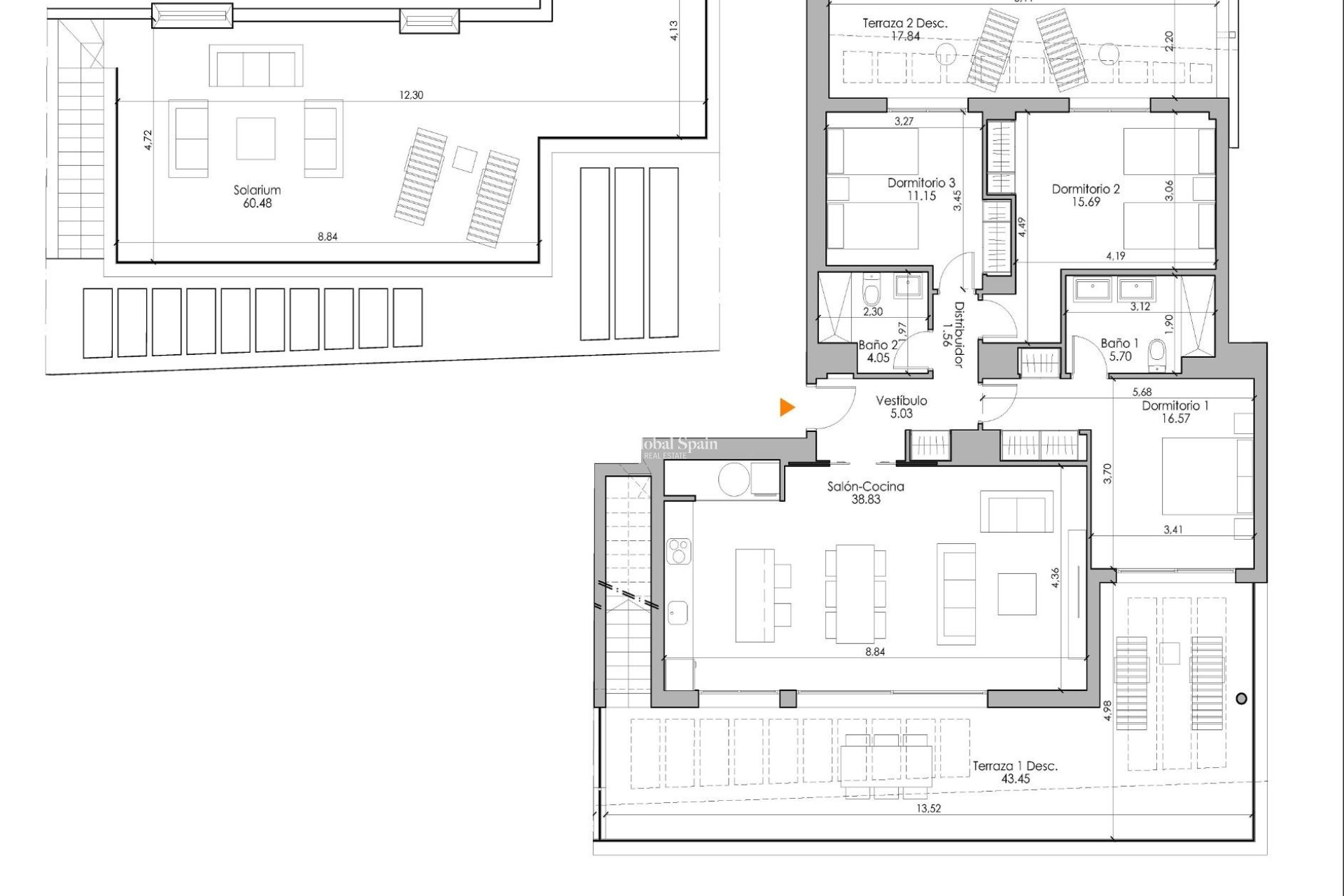 Nowo zbudowane - PENTHOUSE -
ESTEPONA - 