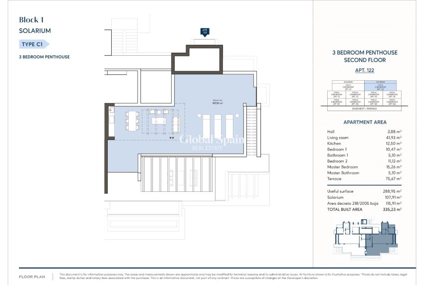 Nowo zbudowane - PENTHOUSE -
ESTEPONA - 