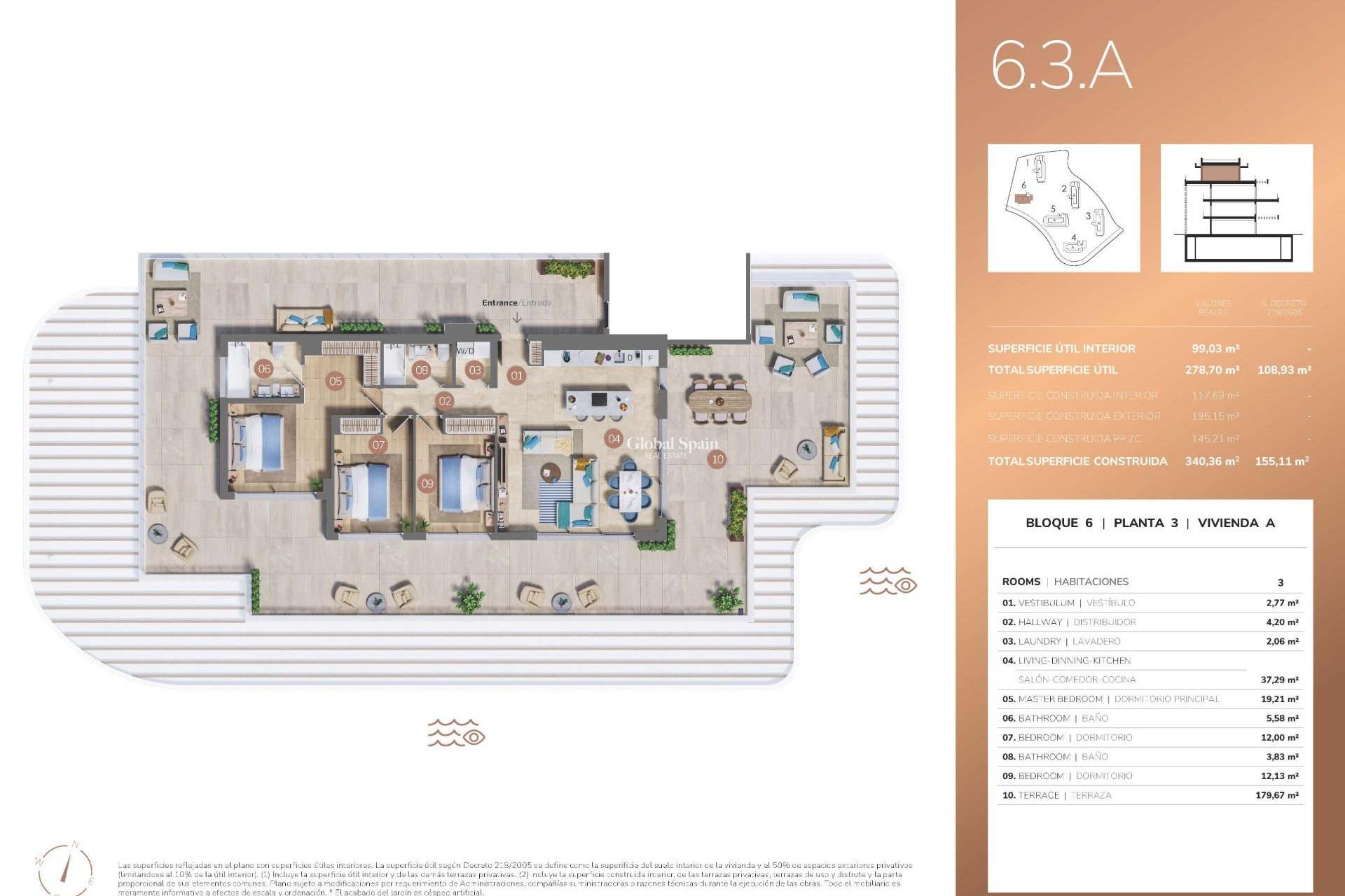 Nowo zbudowane - PENTHOUSE -
MIJAS - Cerrado del Aguila Golf and Resort