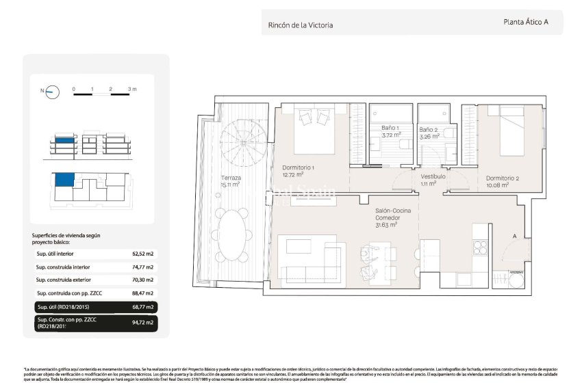 Nowo zbudowane - PENTHOUSE -
RINCÓN DE LA VICTORIA - 