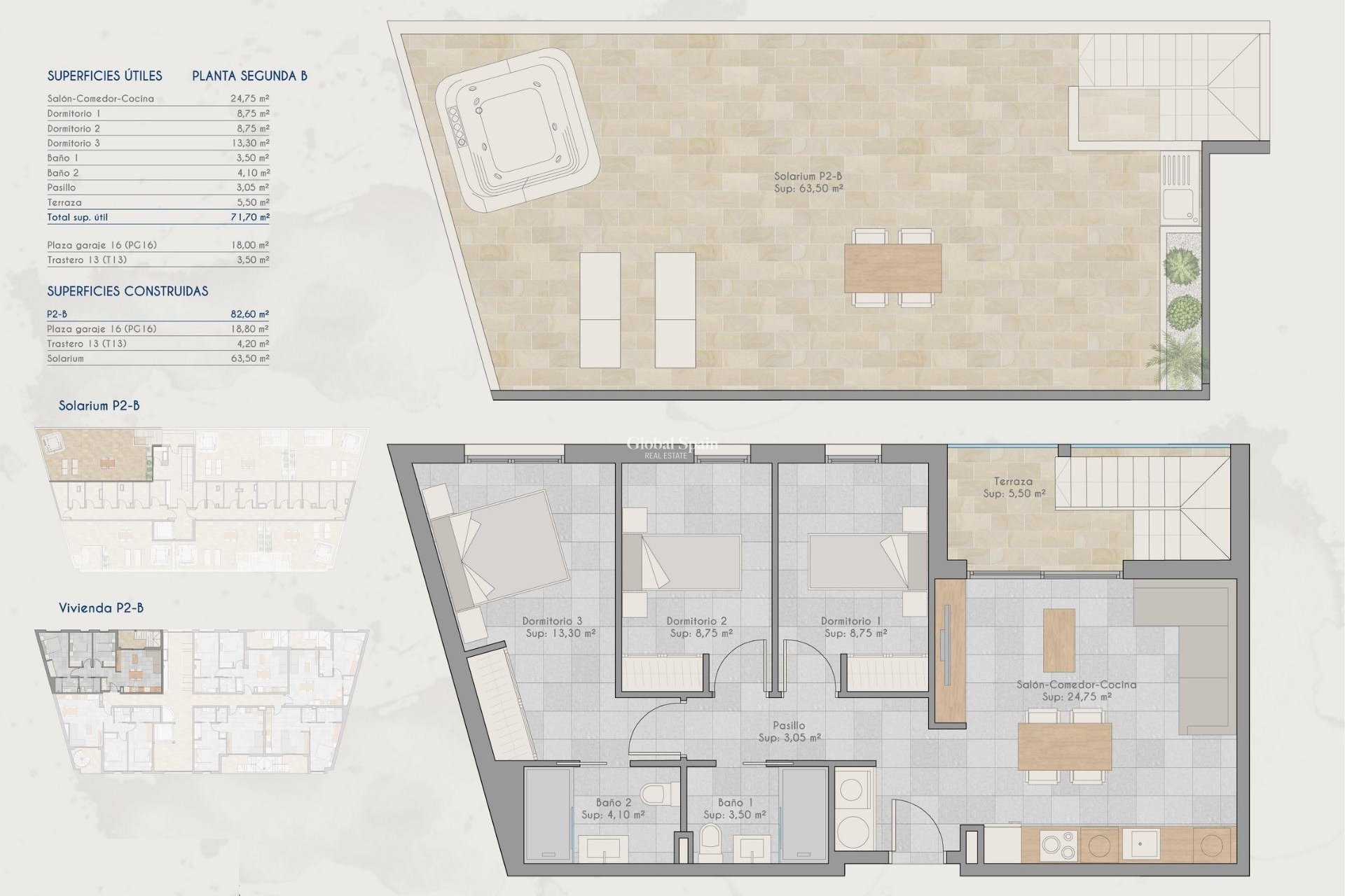 Nowo zbudowane - PENTHOUSE -
SAN PEDRO DEL PINATAR - Lo pagan