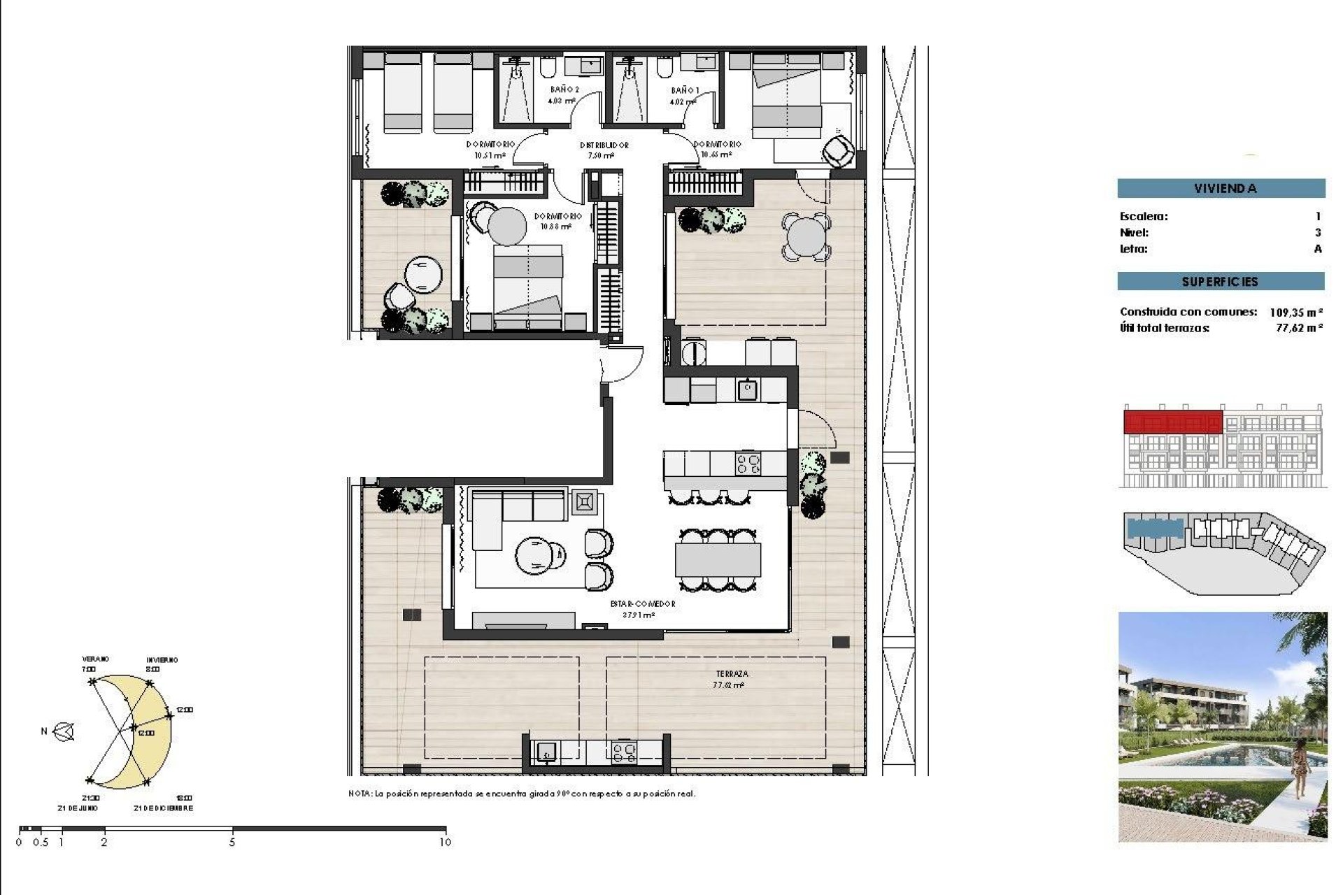 Nowo zbudowane - PENTHOUSE -
TORRE PACHECO - Santa Rosalia Lake And Life Resort