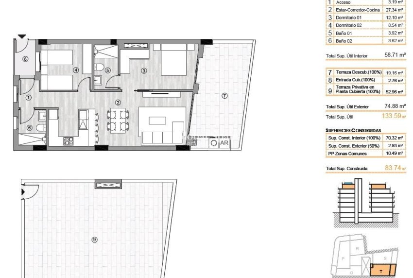 Nowo zbudowane - PENTHOUSE -
TORREVIEJA - Center