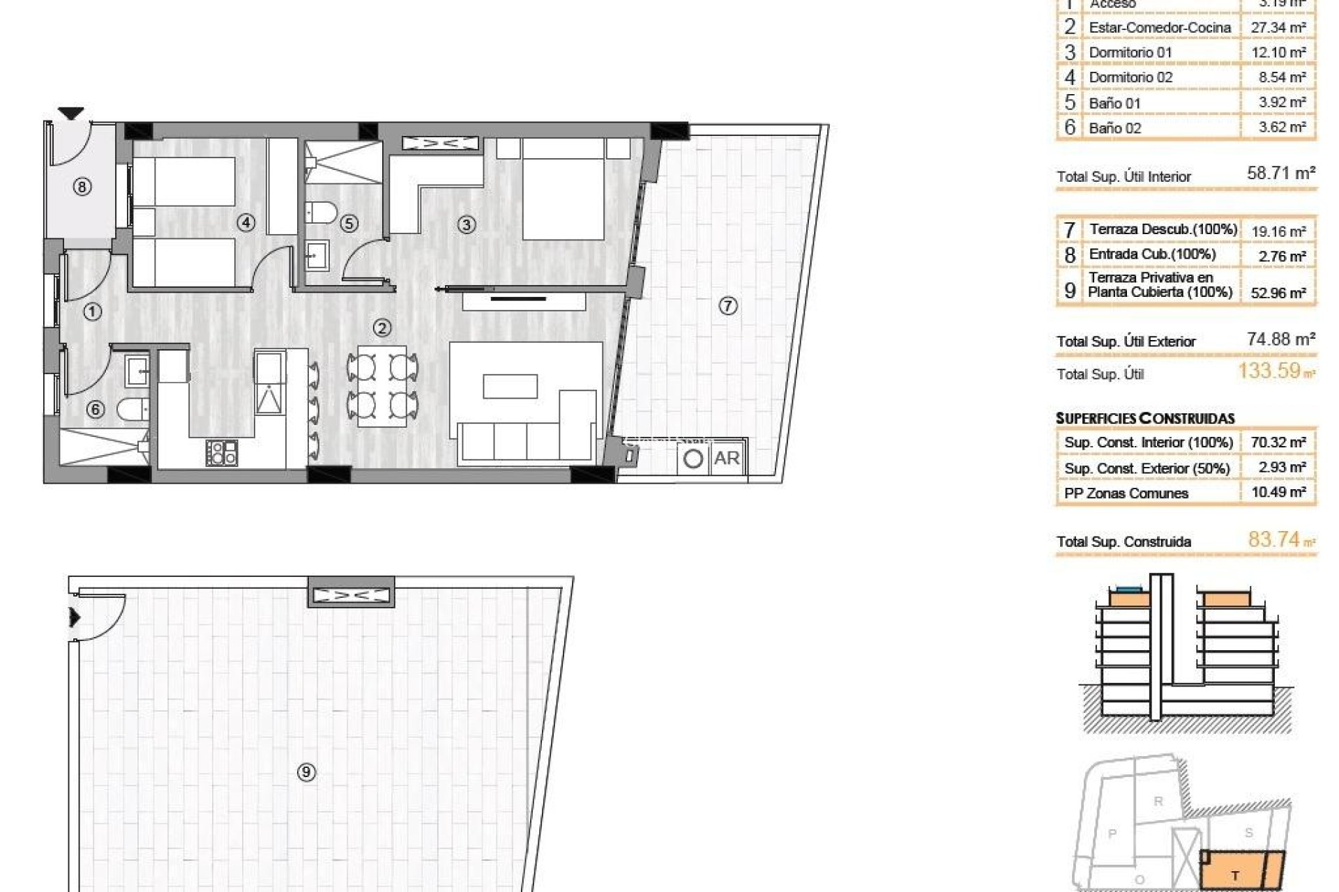 Nowo zbudowane - PENTHOUSE -
TORREVIEJA - Center