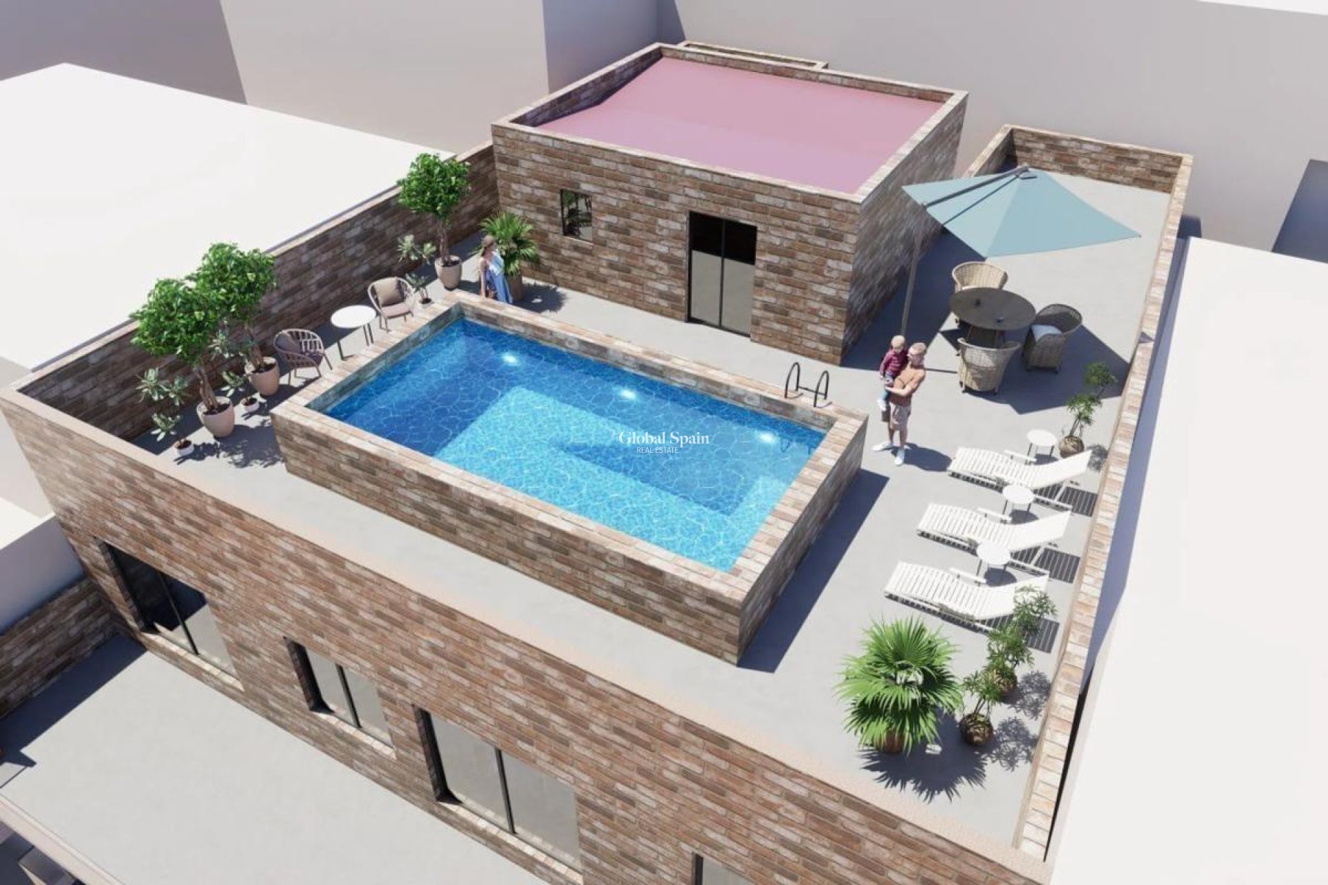 Nowo zbudowane - PENTHOUSE -
TORREVIEJA - Playa El Acequión