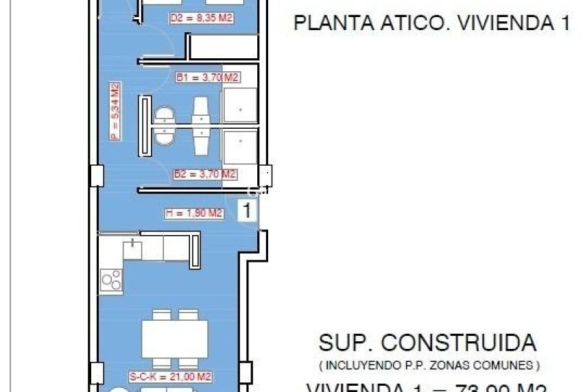 Nowo zbudowane - PENTHOUSE -
TORREVIEJA - Playa El Acequión