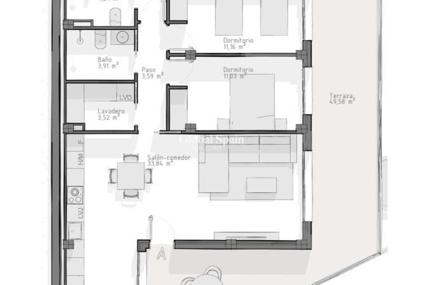 Nueva construcción  - APARTAMENTO -
ÁGUILAS - Playa del Hornillo