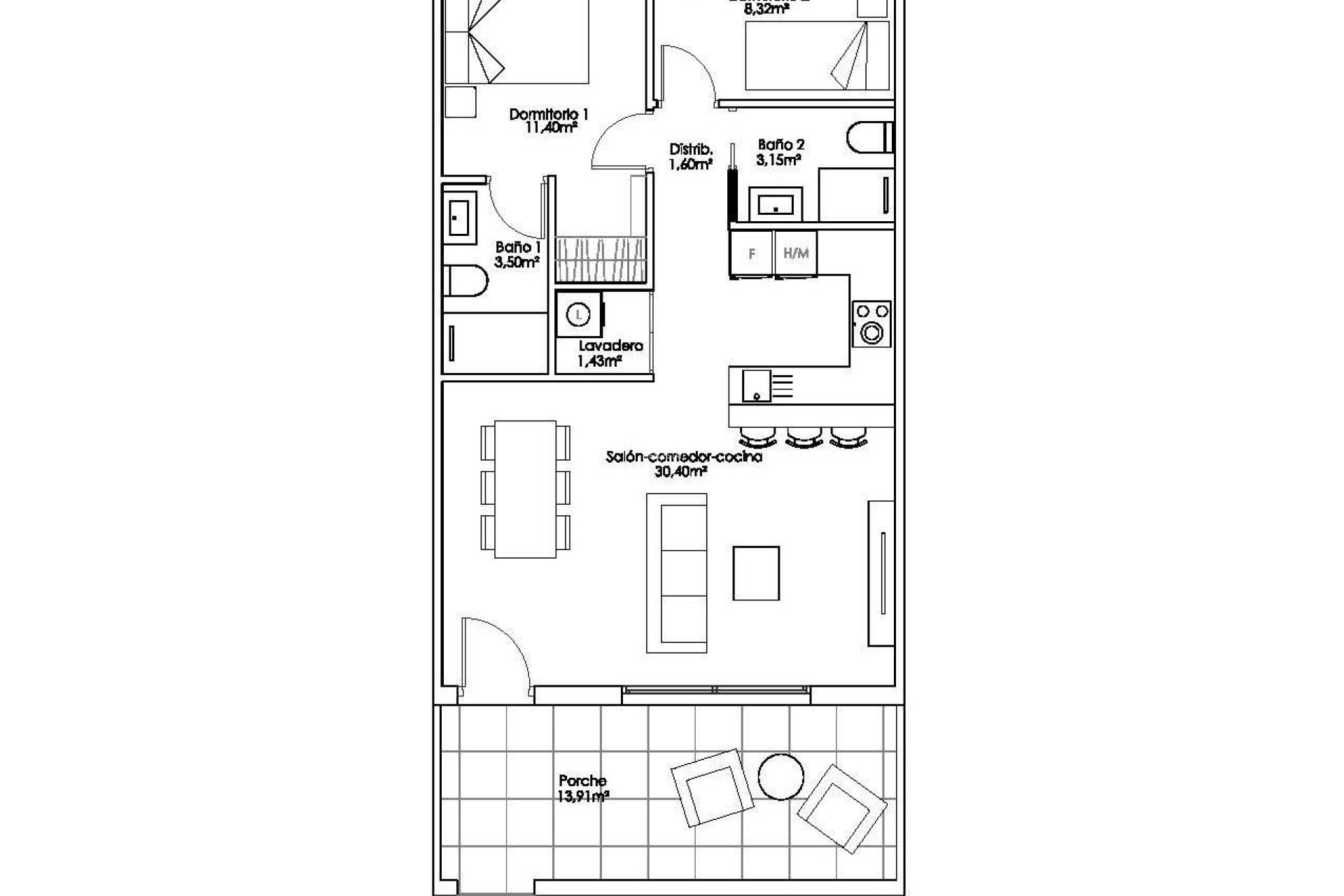 Nueva construcción  - APARTAMENTO -
PILAR DE LA HORADADA - Parque Ramon eugenio Escudero