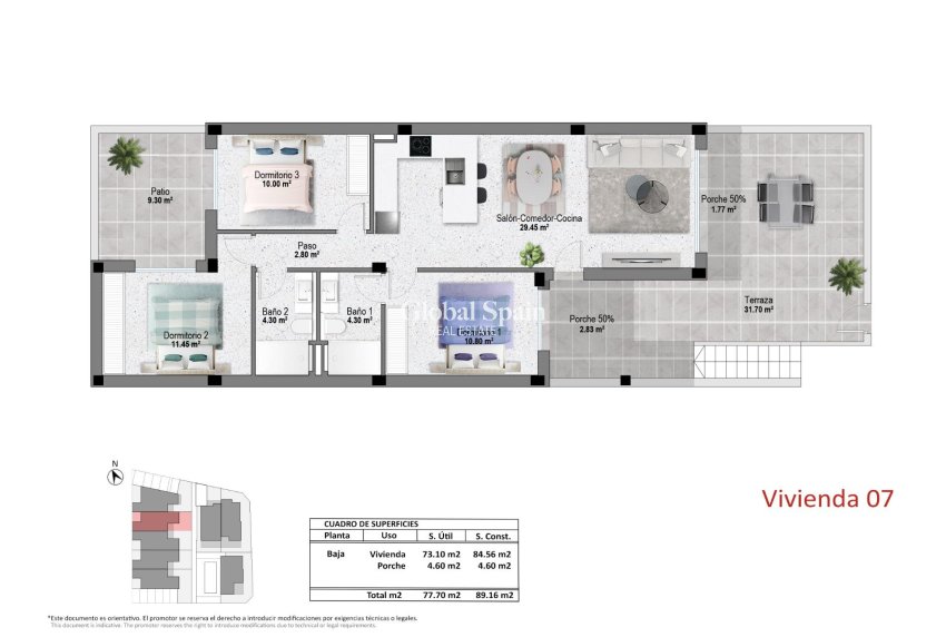 Nueva construcción  - APARTAMENTO -
PILAR DE LA HORADADA - pueblo