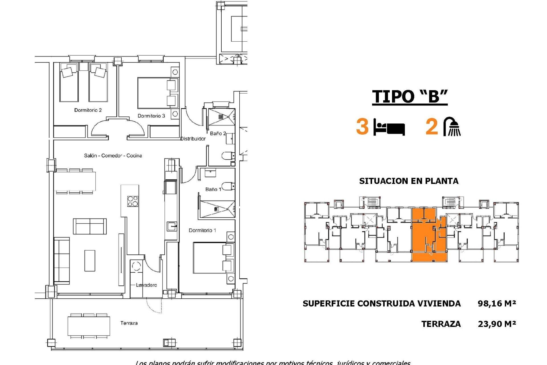 Nueva construcción  - Apartamento -
SAN MIGUEL DE SALINAS - Pueblo