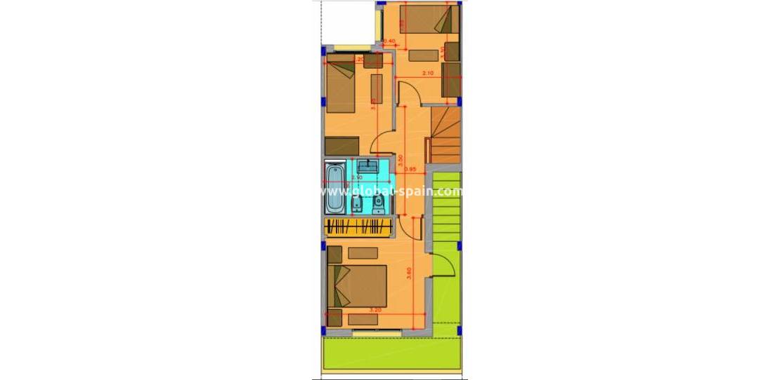 Nueva construcción  - Semi separado - Los Balcones - Los Altos del Edén - Los Balcones Torrevieja