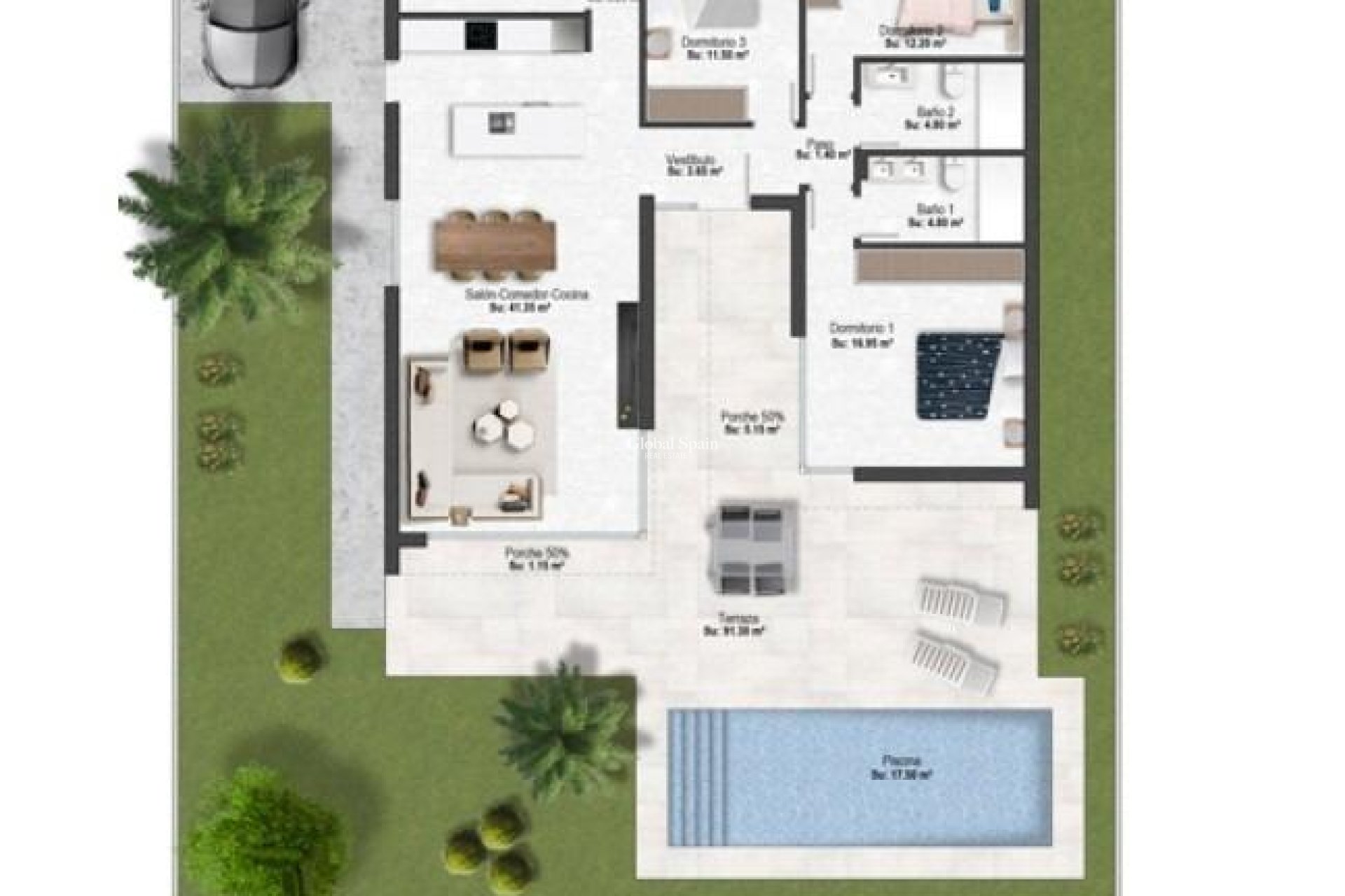 Nueva construcción  - VILLA -
BAÑOS Y MENDIGO - Altaona Golf