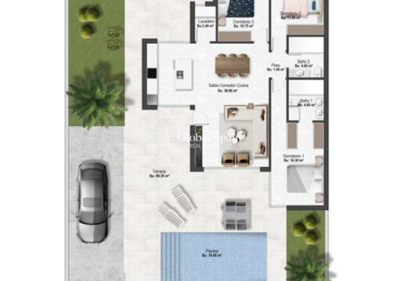 Nueva construcción  - VILLA -
BAÑOS Y MENDIGO - Altaona Golf