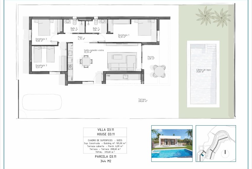 Nueva construcción  - VILLA -
VERA - Pueblo Salinas