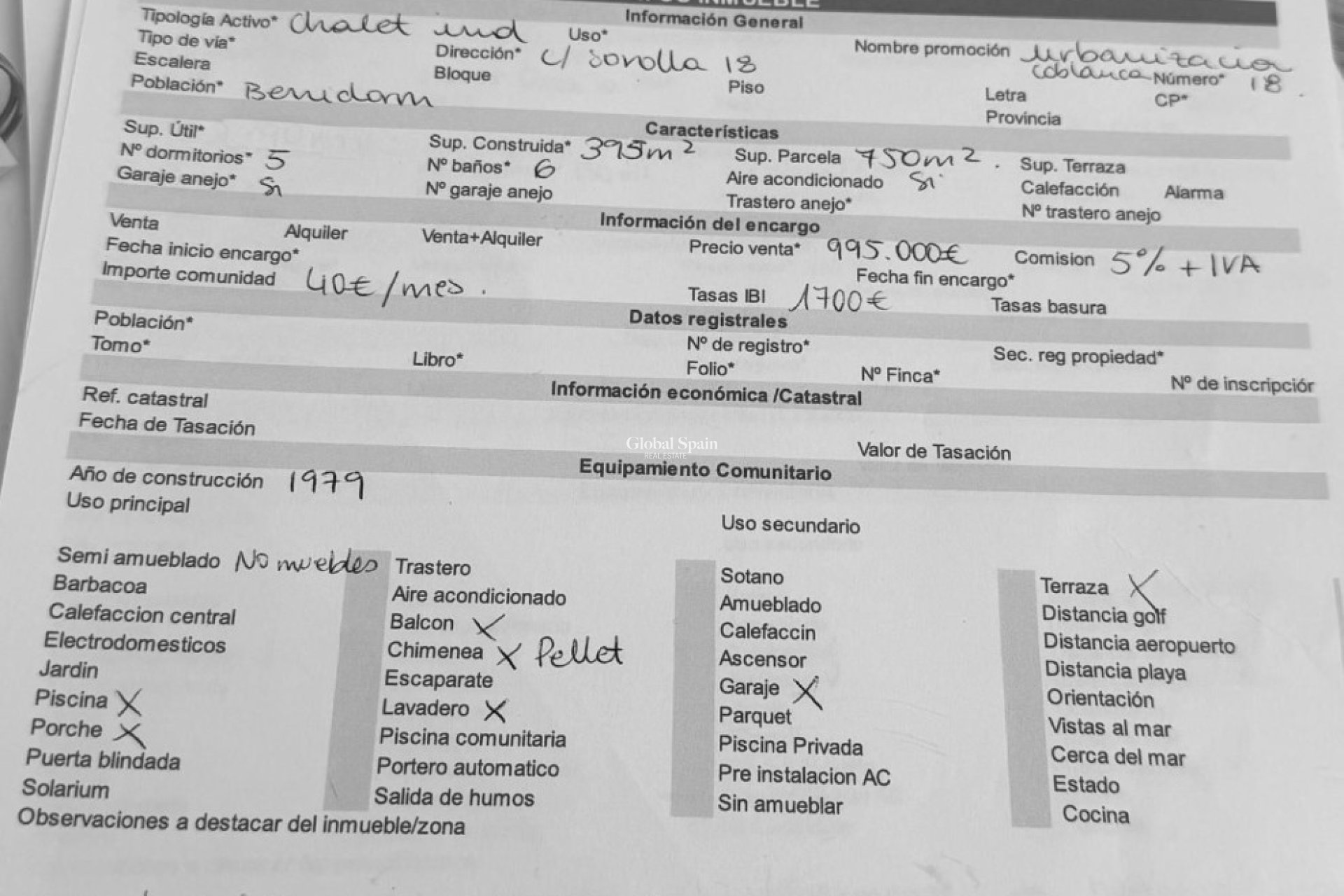 Odsprzedaż - WILLA  -
BENIDORM - Levante