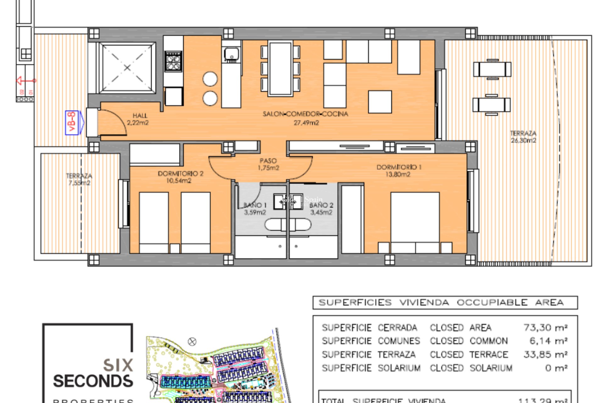 Resale - APARTMENT -
ORIHUELA COSTA - Playa Flamenca