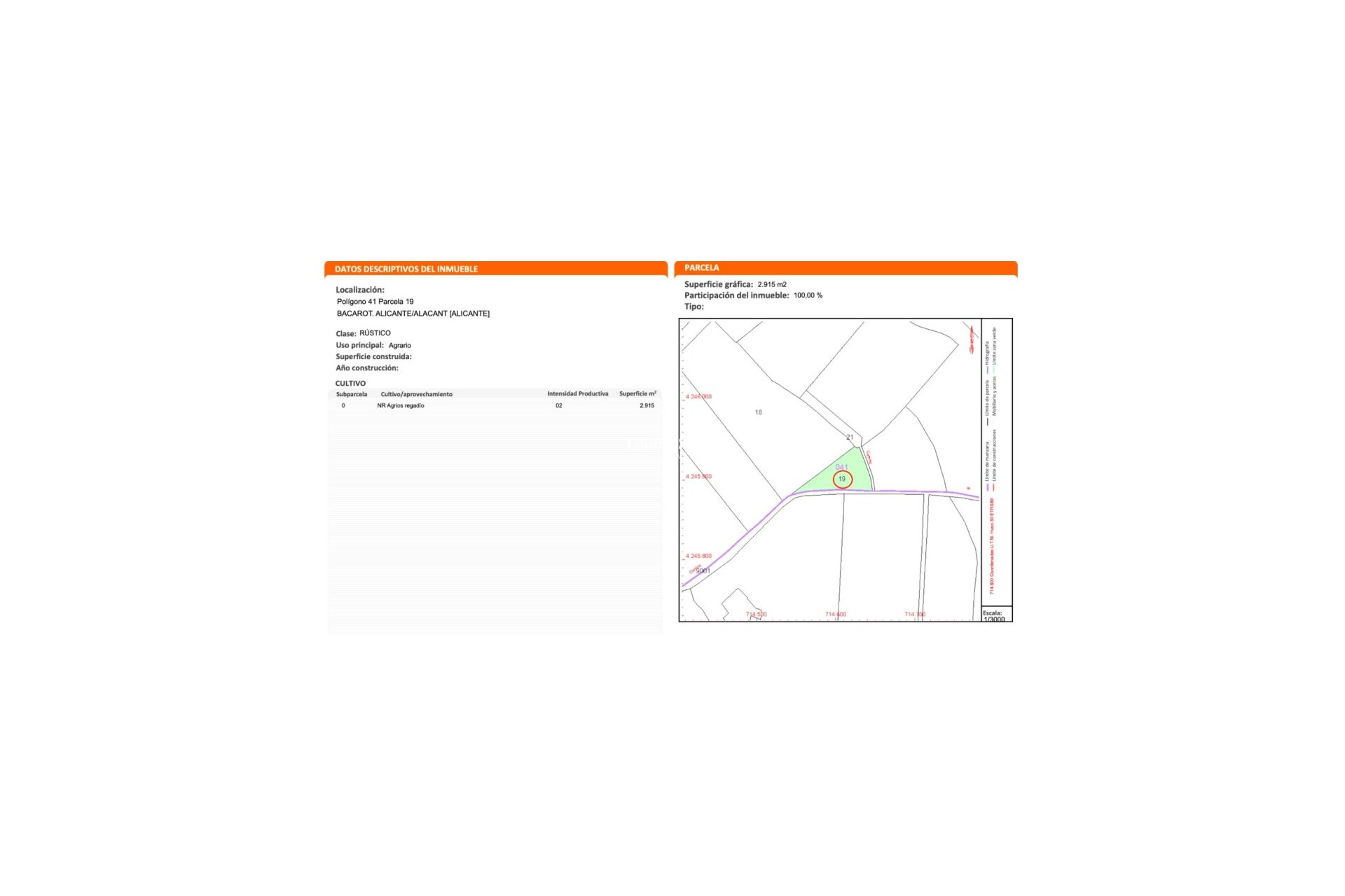 Revente - PARCELLE DE TERRAIN -
ALICANTE - Costa Blanca