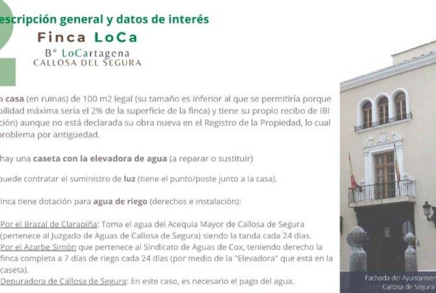 Venta - CASA -
CALLOSA DEL SEGURA