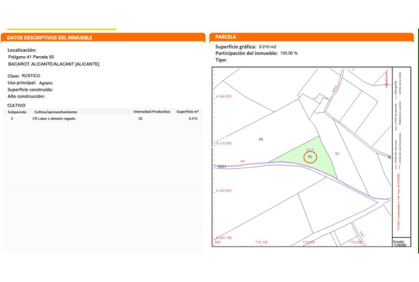 Venta - TERRENO -
ALICANTE - Costa Blanca