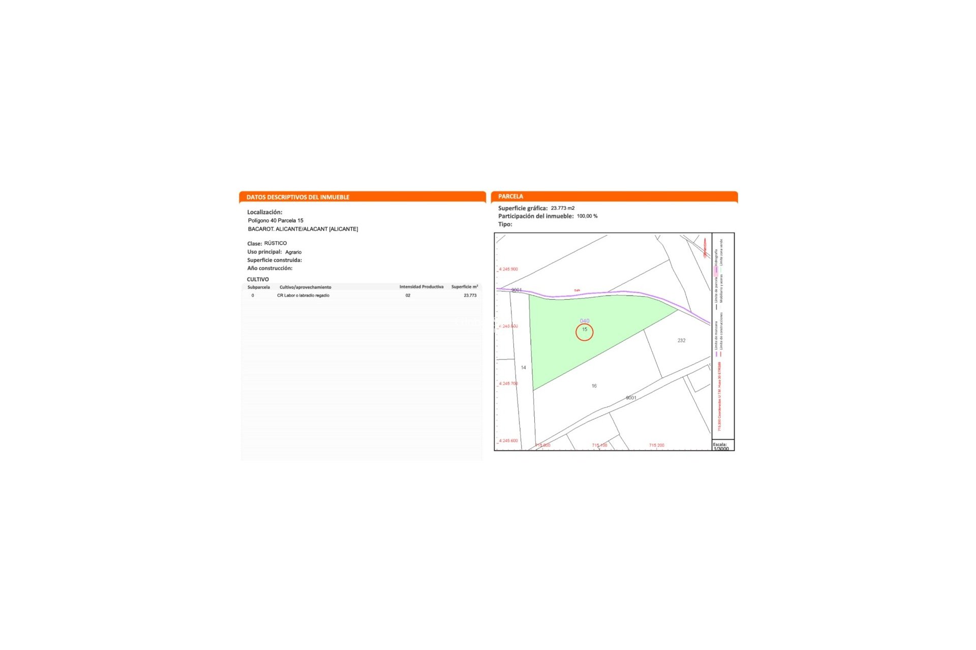 Venta - TERRENO -
ALICANTE - Costa Blanca