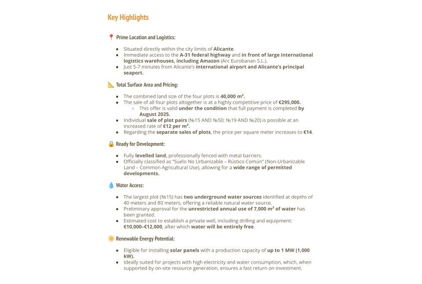 Venta - TERRENO -
ALICANTE - Costa Blanca